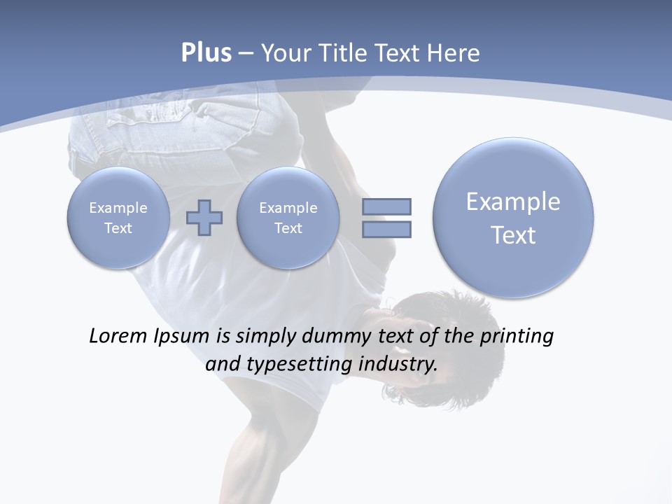 Fitness Exercise Break Dance PowerPoint Template