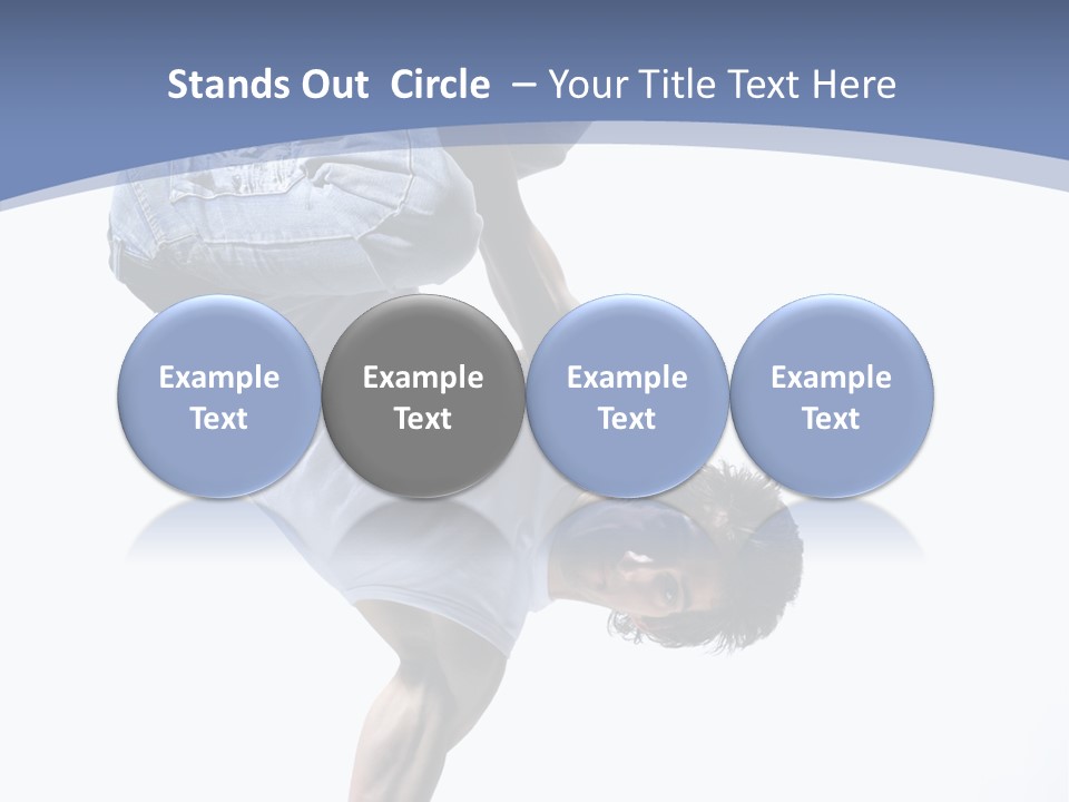 Fitness Exercise Break Dance PowerPoint Template