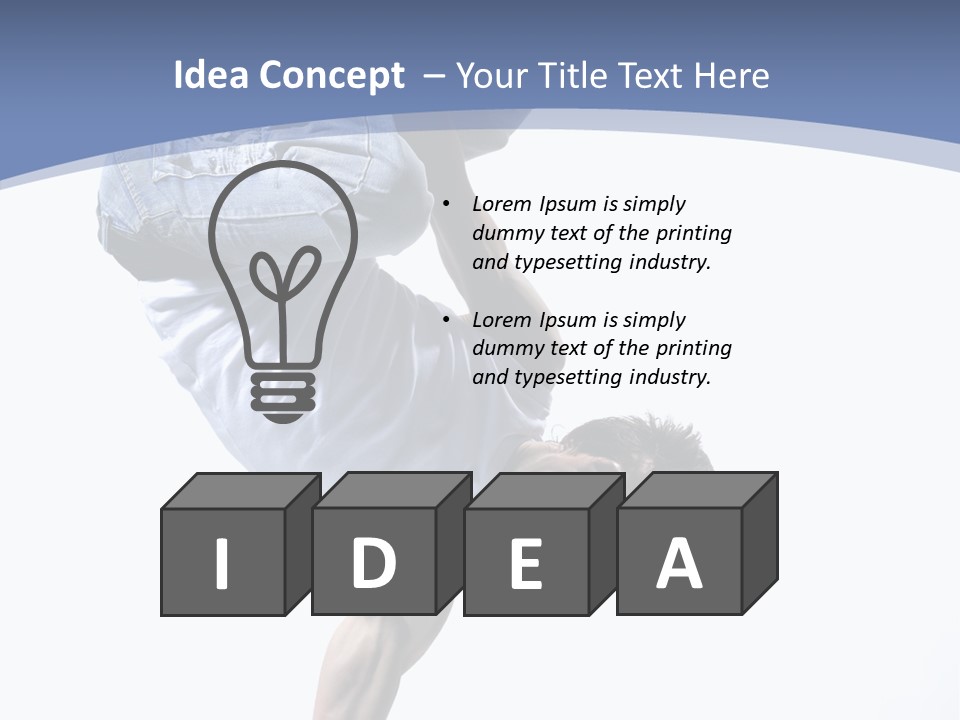 Fitness Exercise Break Dance PowerPoint Template