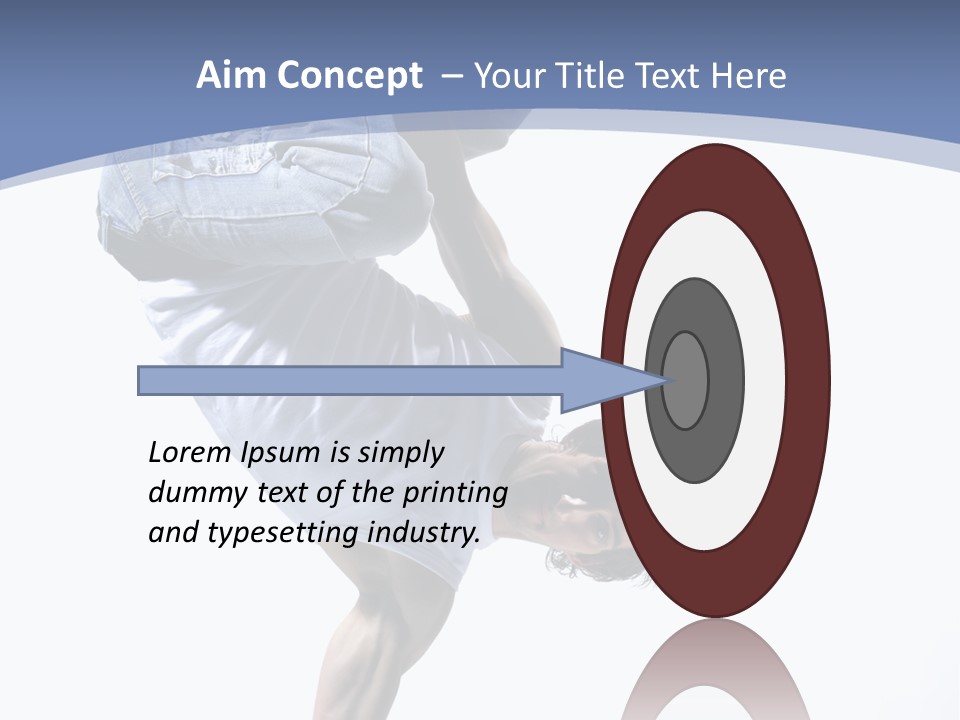 Fitness Exercise Break Dance PowerPoint Template