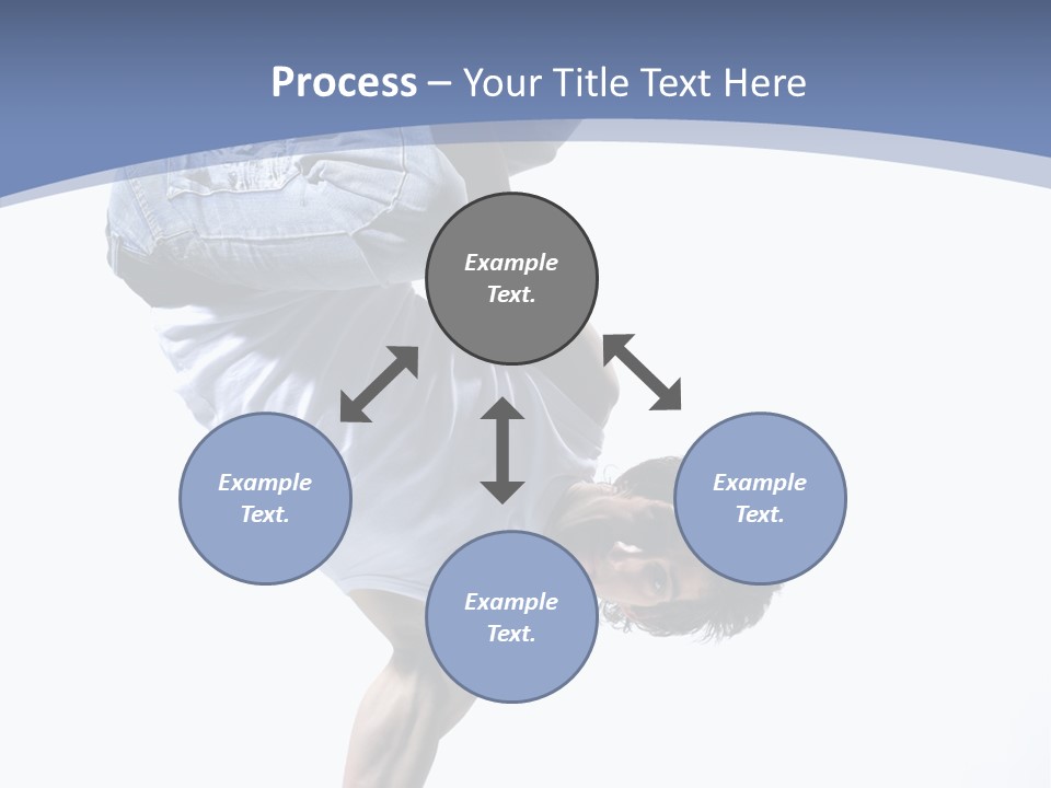 Fitness Exercise Break Dance PowerPoint Template