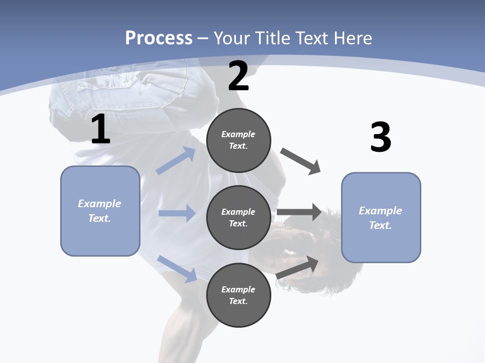 Fitness Exercise Break Dance PowerPoint Template