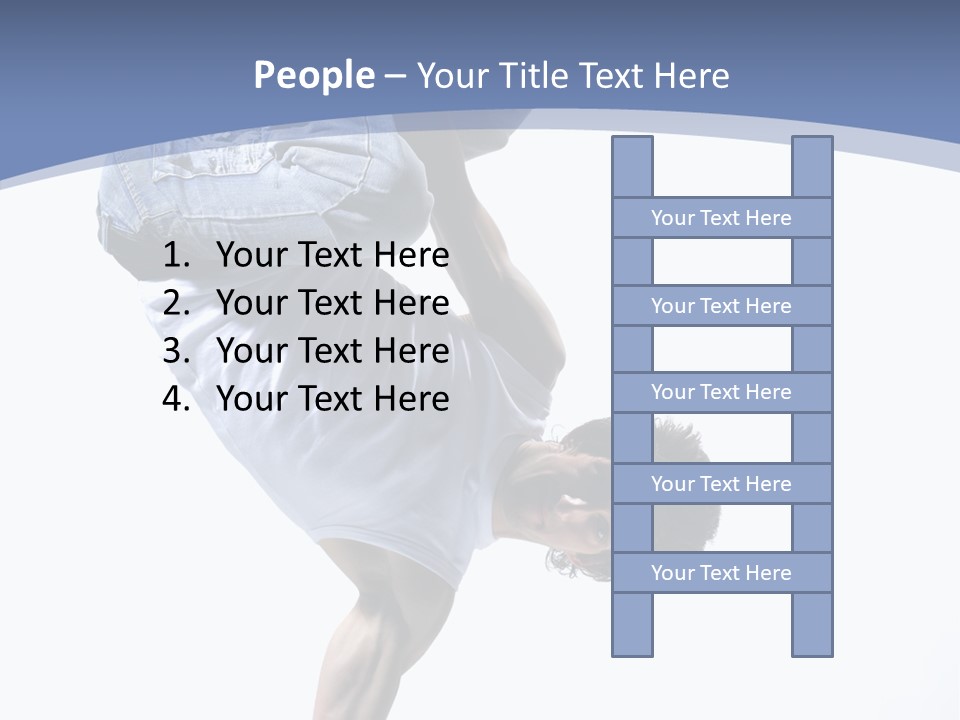 Fitness Exercise Break Dance PowerPoint Template