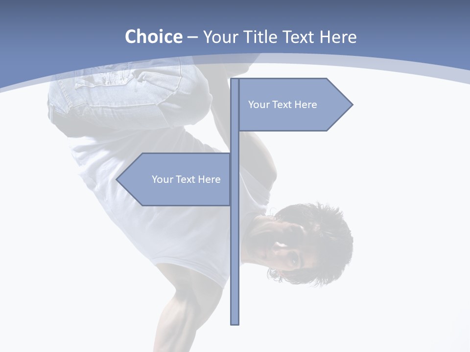 Fitness Exercise Break Dance PowerPoint Template