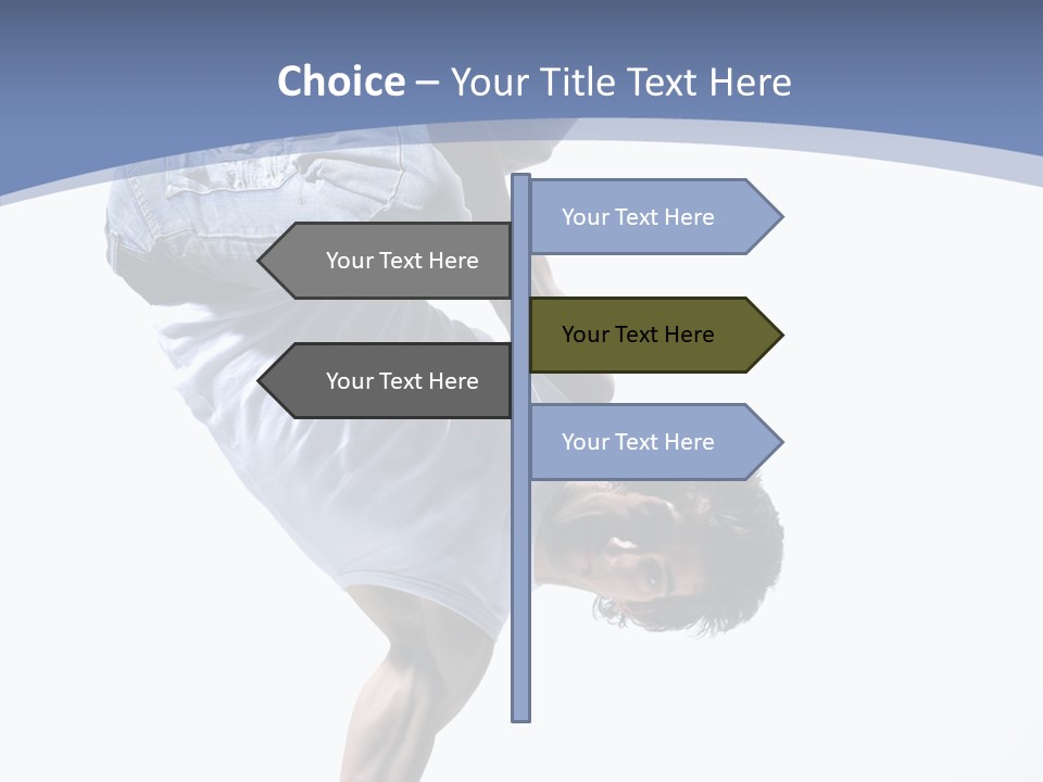 Fitness Exercise Break Dance PowerPoint Template