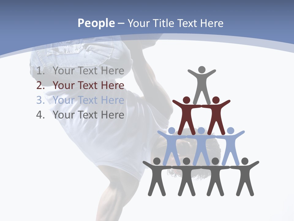 Fitness Exercise Break Dance PowerPoint Template