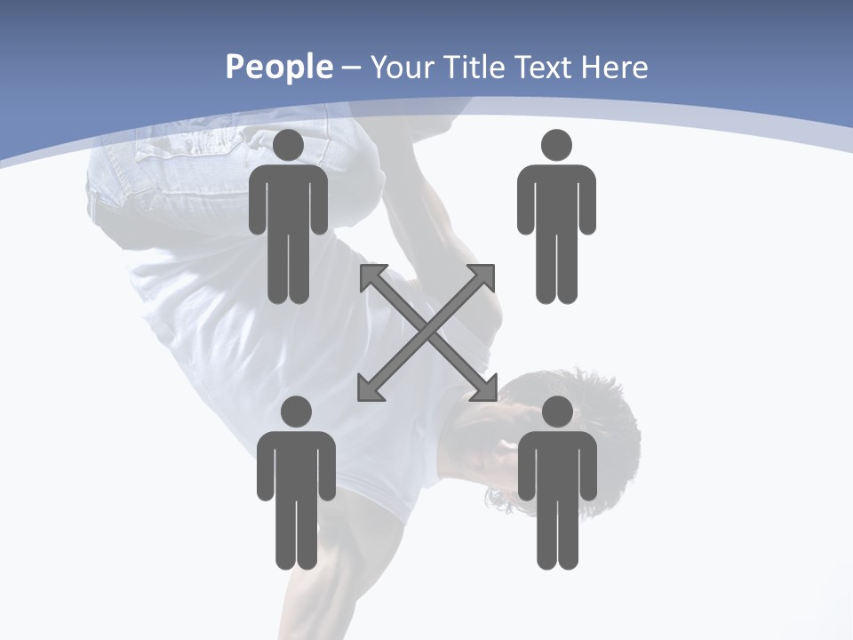 Fitness Exercise Break Dance PowerPoint Template