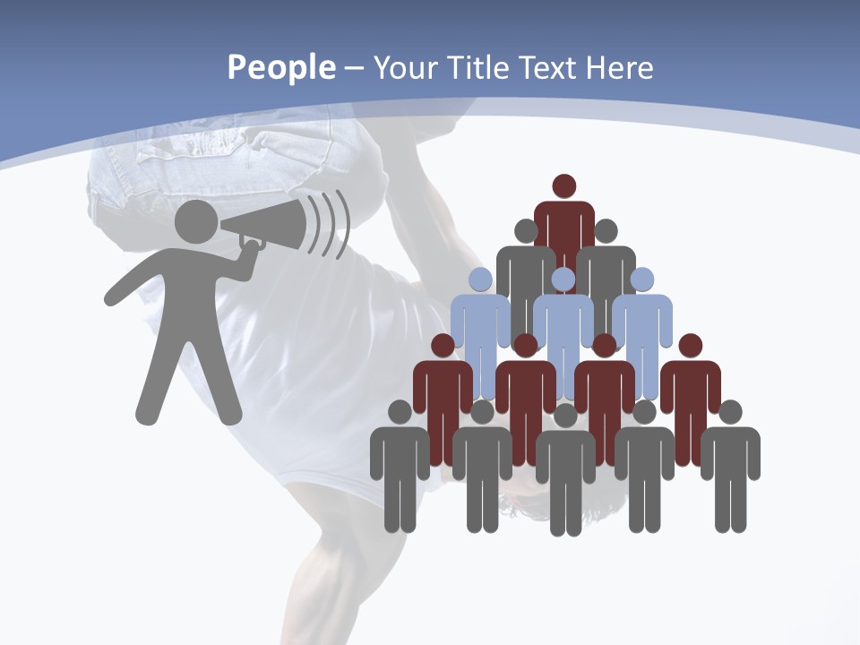 Fitness Exercise Break Dance PowerPoint Template