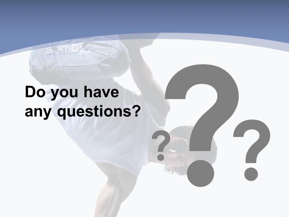 Fitness Exercise Break Dance PowerPoint Template