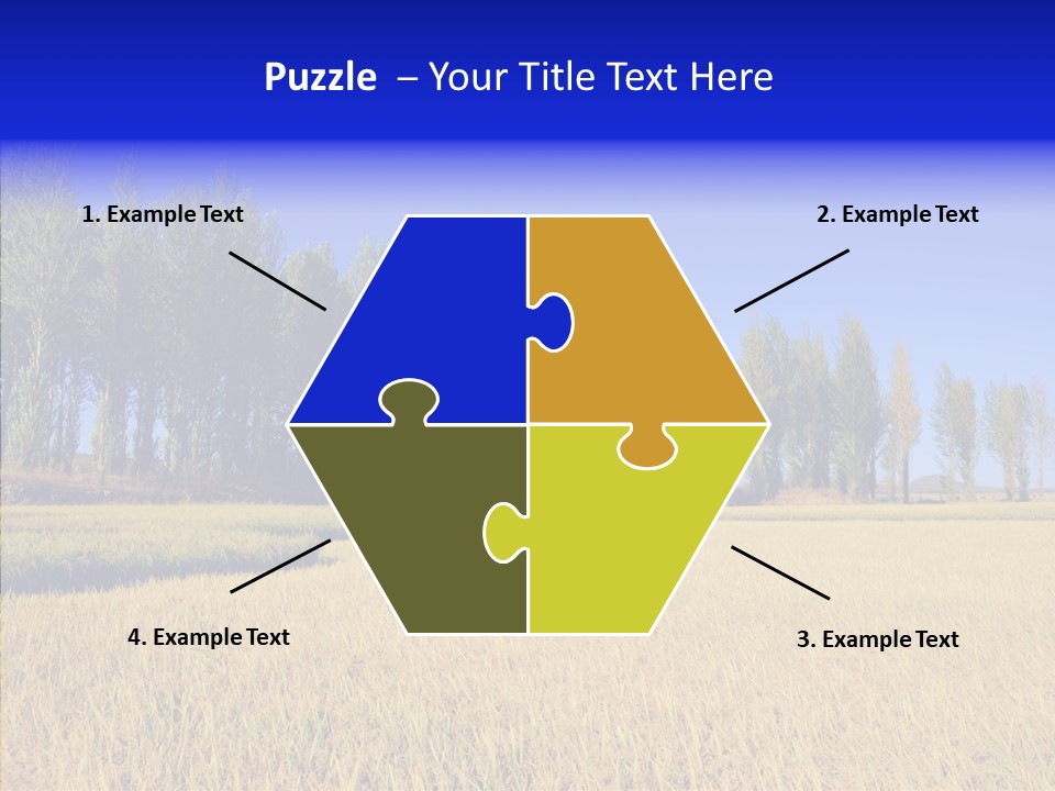 Charming Rice Meadow PowerPoint Template