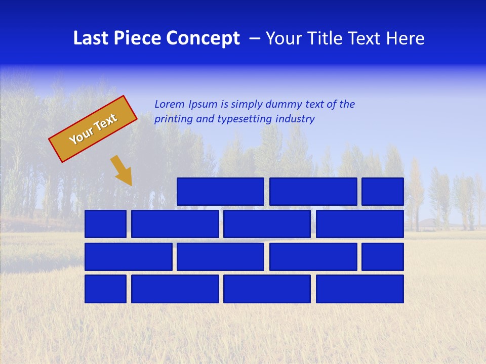 Charming Rice Meadow PowerPoint Template
