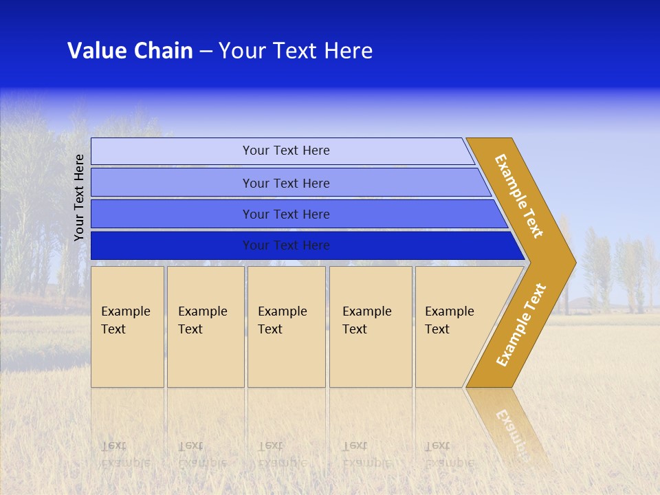 Charming Rice Meadow PowerPoint Template