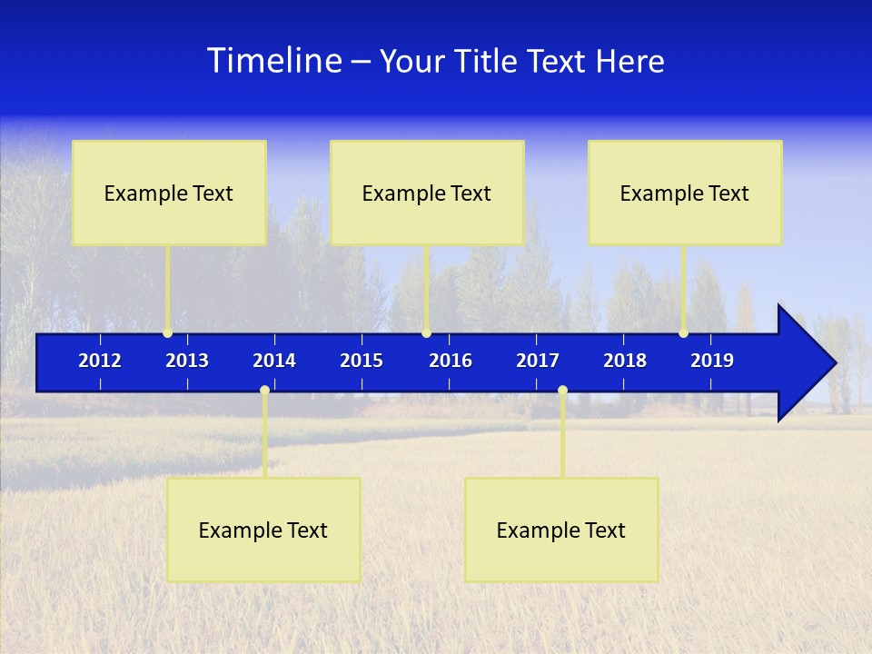 Charming Rice Meadow PowerPoint Template