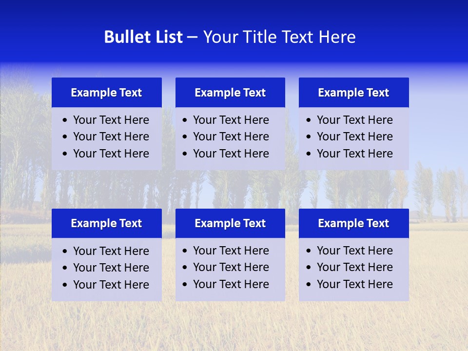 Charming Rice Meadow PowerPoint Template