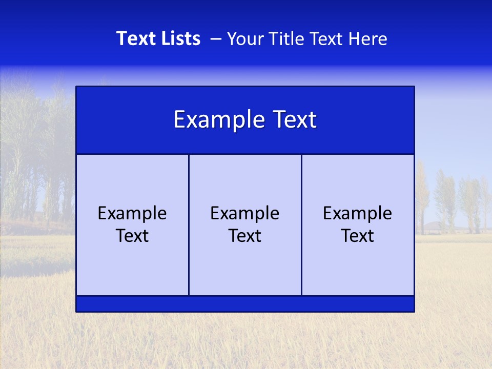 Charming Rice Meadow PowerPoint Template
