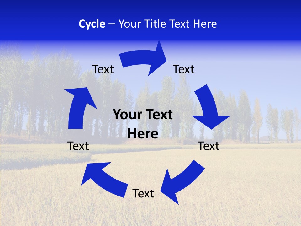 Charming Rice Meadow PowerPoint Template