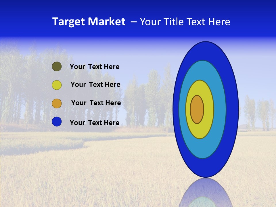 Charming Rice Meadow PowerPoint Template