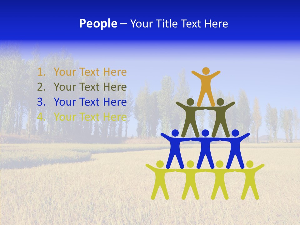 Charming Rice Meadow PowerPoint Template