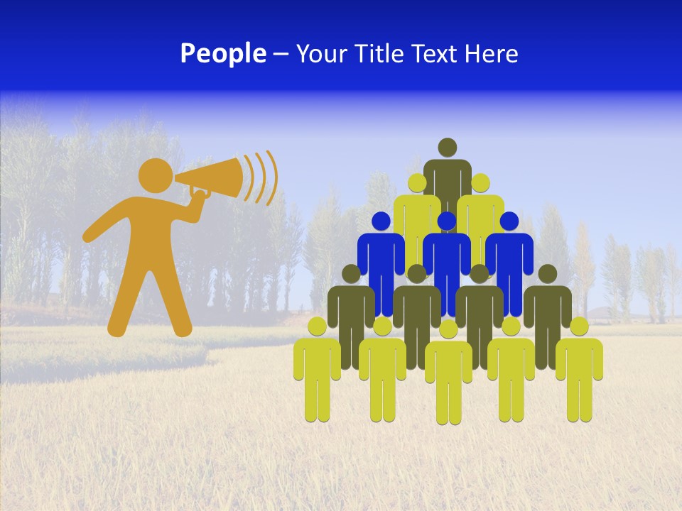 Charming Rice Meadow PowerPoint Template