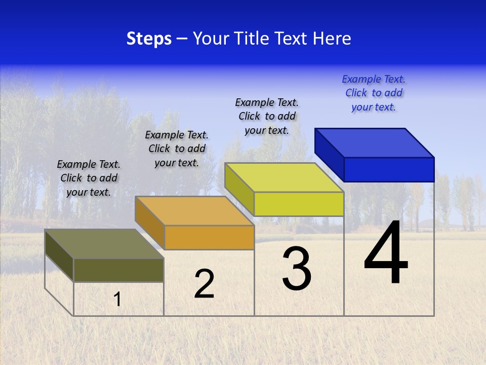 Charming Rice Meadow PowerPoint Template