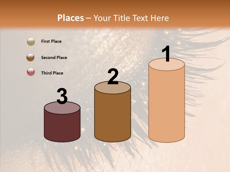 Eyebrow Eye Shadow Closed PowerPoint Template