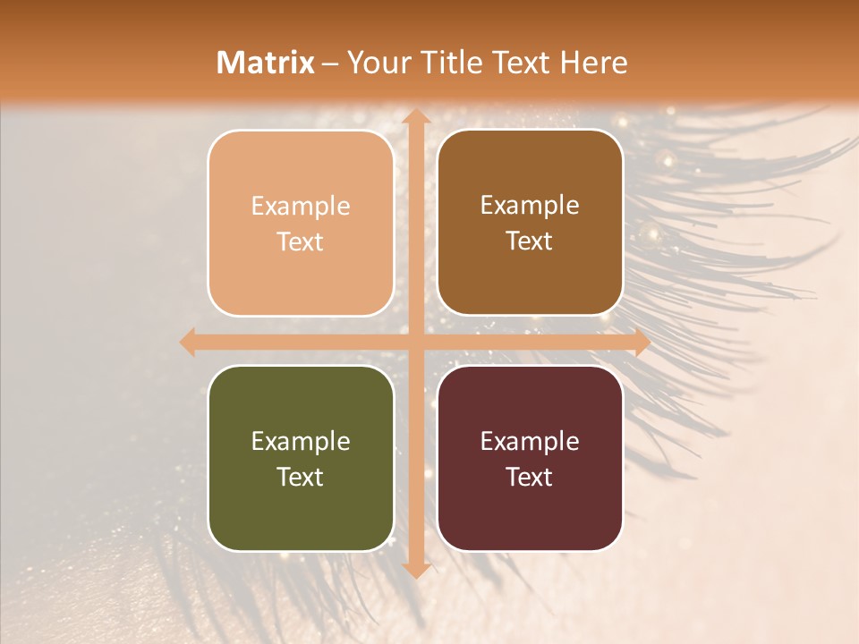 Eyebrow Eye Shadow Closed PowerPoint Template