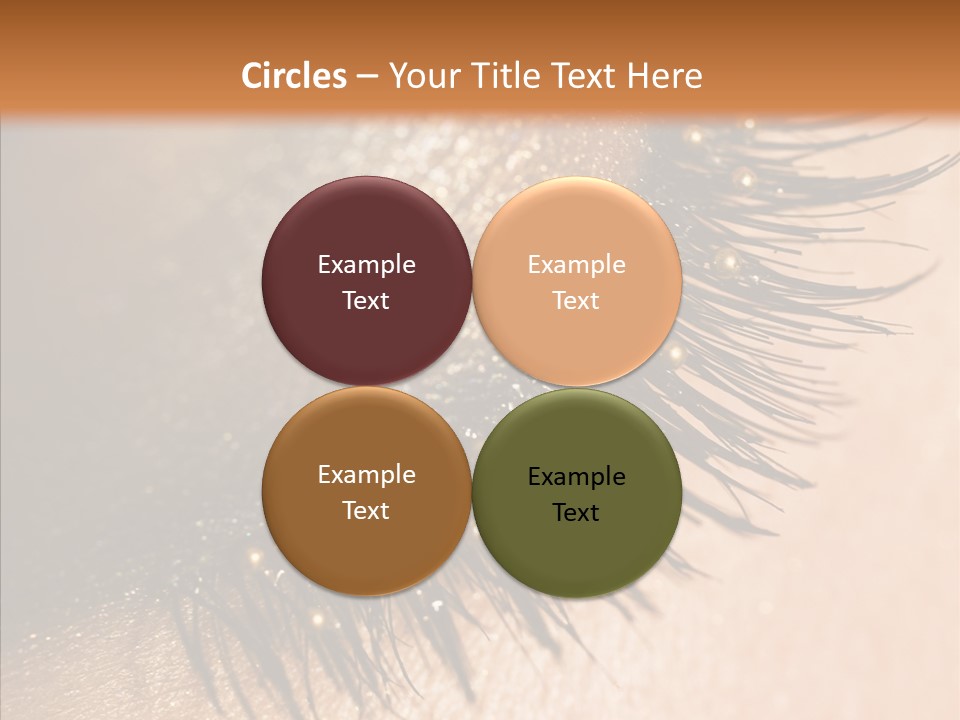 Eyebrow Eye Shadow Closed PowerPoint Template