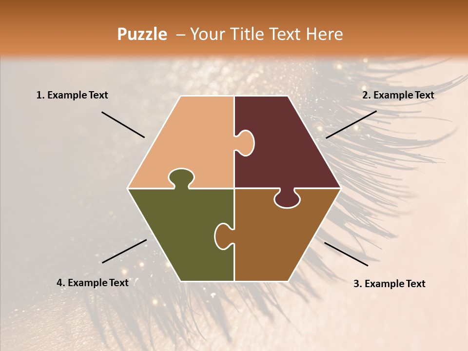 Eyebrow Eye Shadow Closed PowerPoint Template