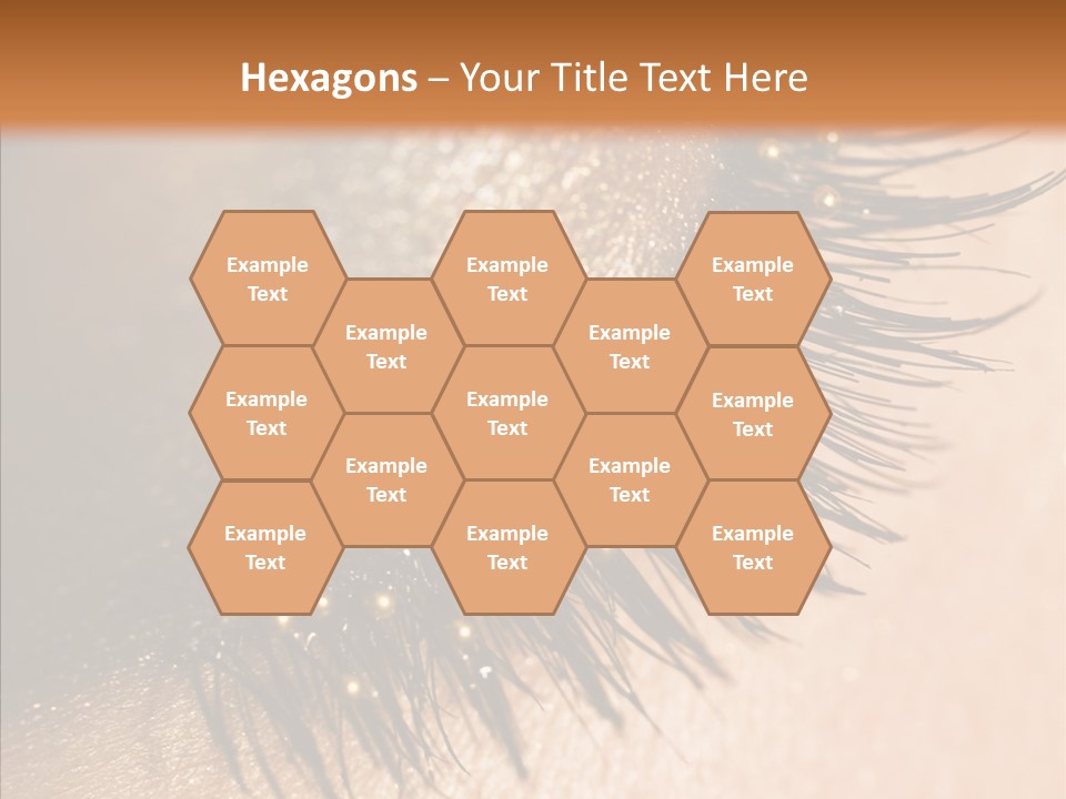 Eyebrow Eye Shadow Closed PowerPoint Template