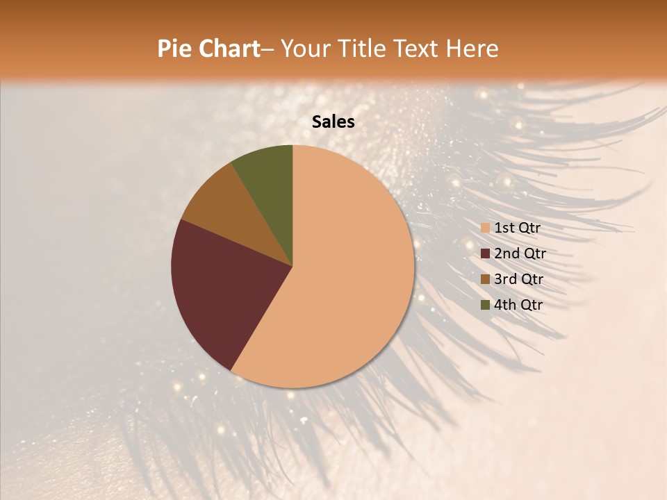Eyebrow Eye Shadow Closed PowerPoint Template
