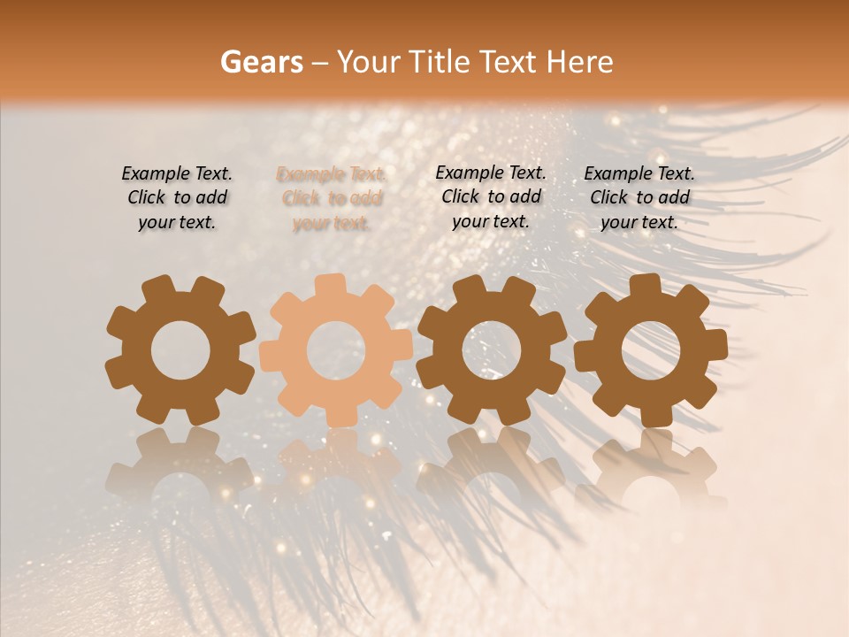 Eyebrow Eye Shadow Closed PowerPoint Template