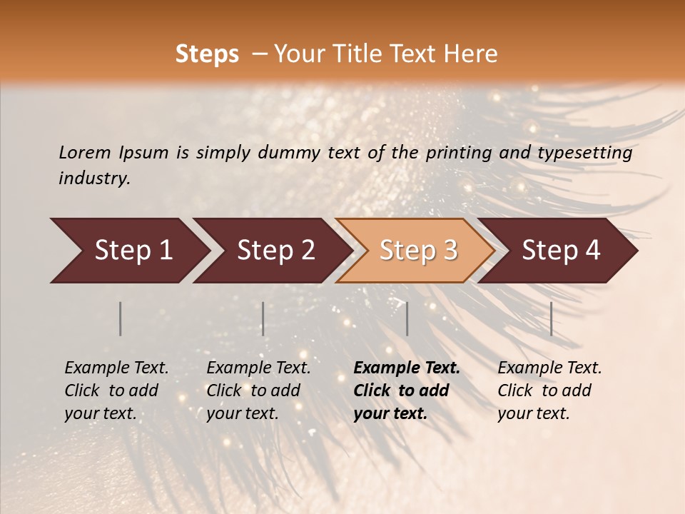 Eyebrow Eye Shadow Closed PowerPoint Template