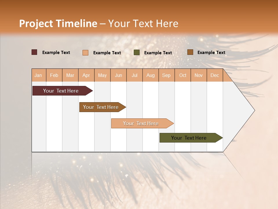 Eyebrow Eye Shadow Closed PowerPoint Template