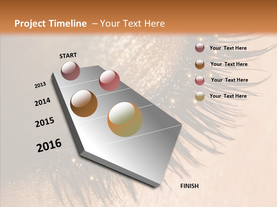 Eyebrow Eye Shadow Closed PowerPoint Template