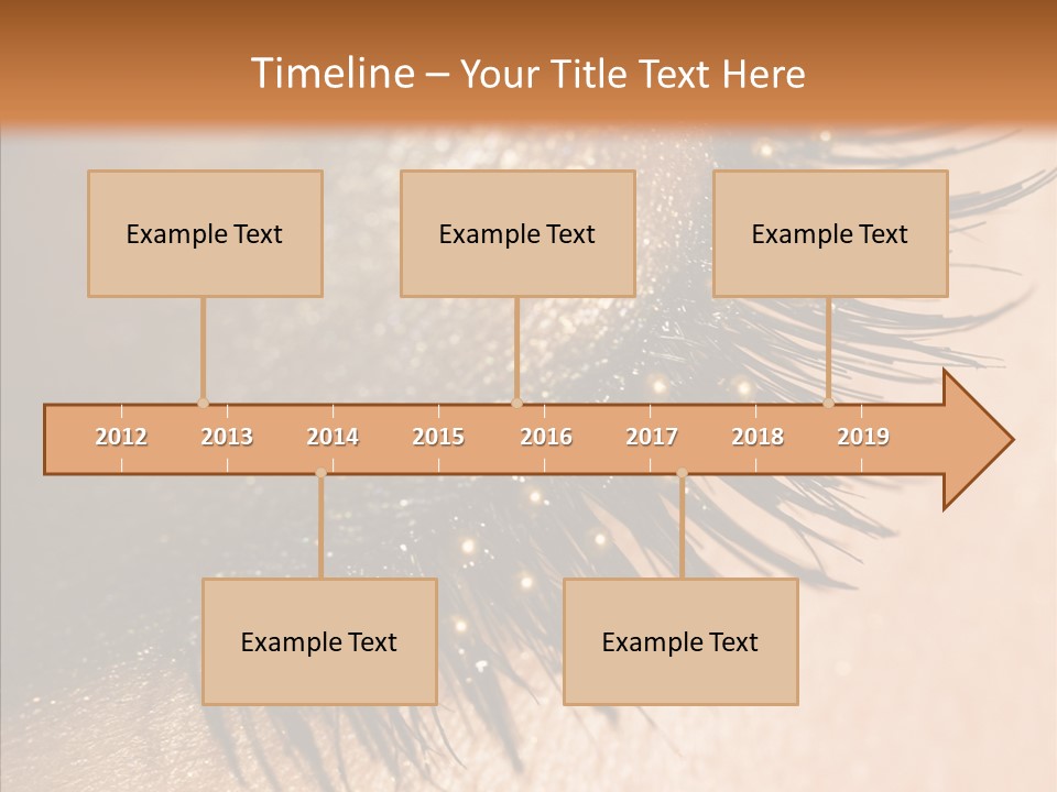 Eyebrow Eye Shadow Closed PowerPoint Template