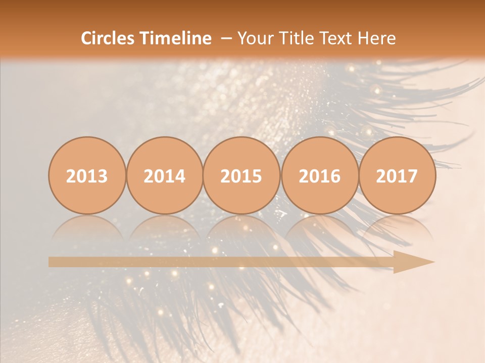 Eyebrow Eye Shadow Closed PowerPoint Template