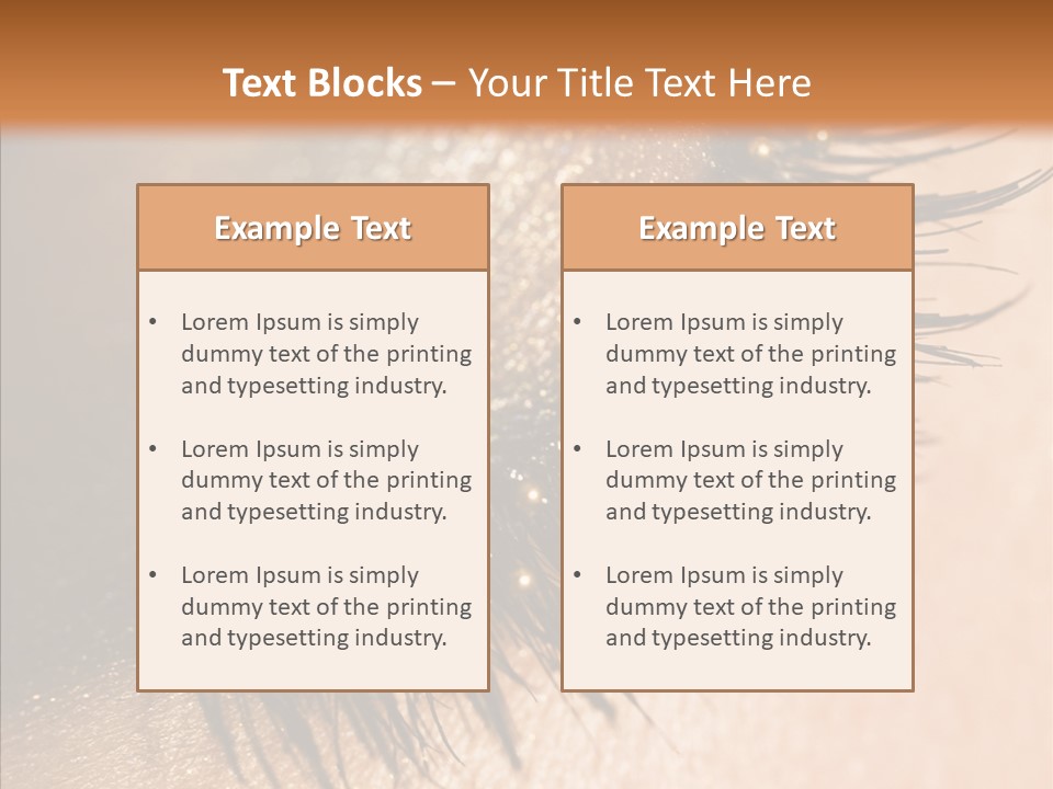 Eyebrow Eye Shadow Closed PowerPoint Template
