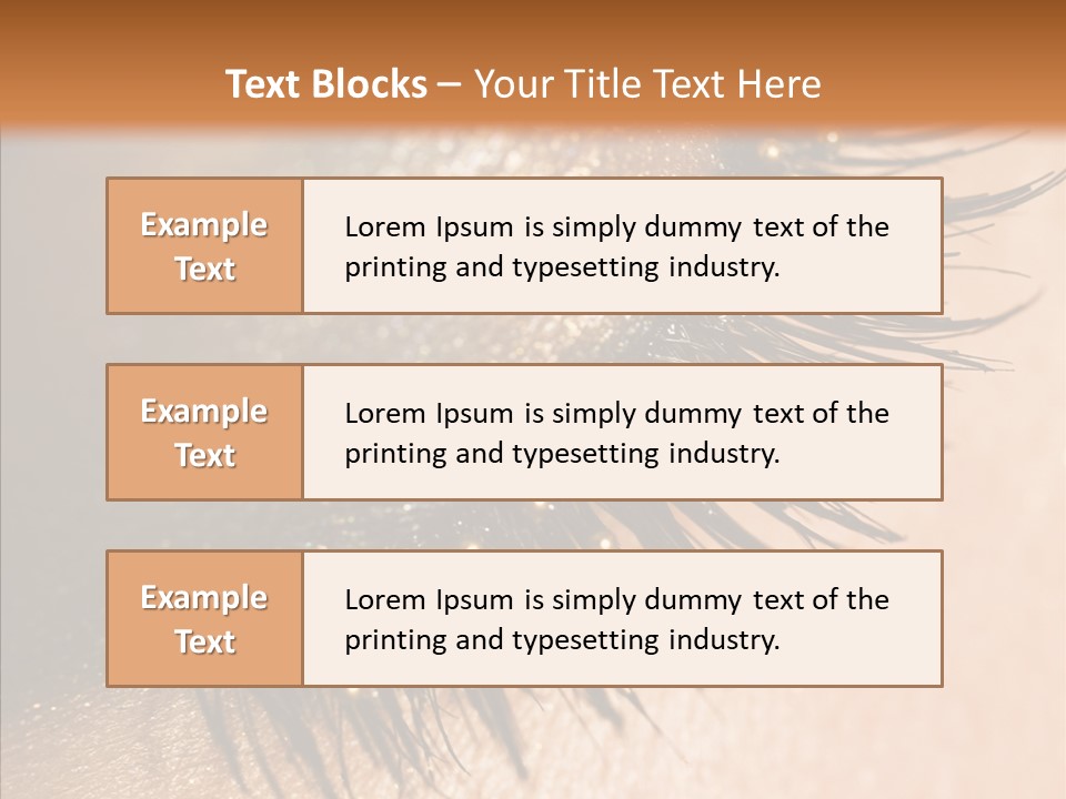 Eyebrow Eye Shadow Closed PowerPoint Template