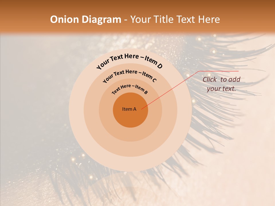 Eyebrow Eye Shadow Closed PowerPoint Template