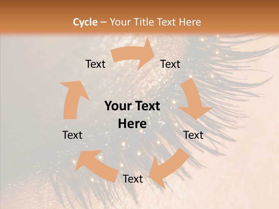 Eyebrow Eye Shadow Closed PowerPoint Template