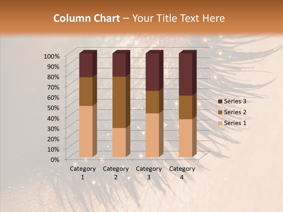 Eyebrow Eye Shadow Closed PowerPoint Template