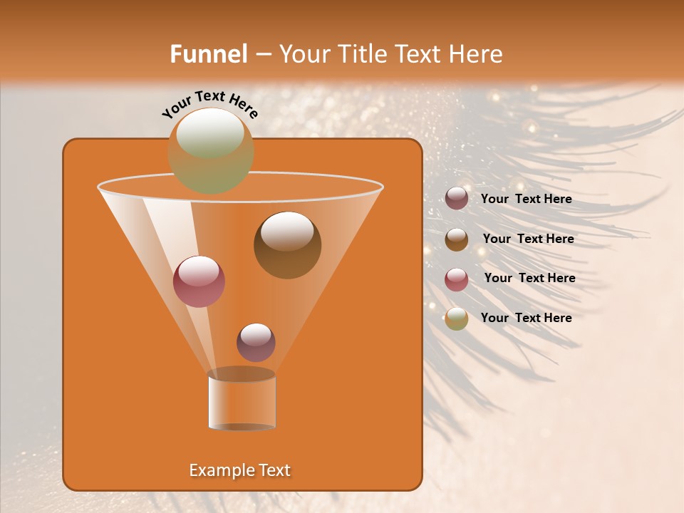 Eyebrow Eye Shadow Closed PowerPoint Template