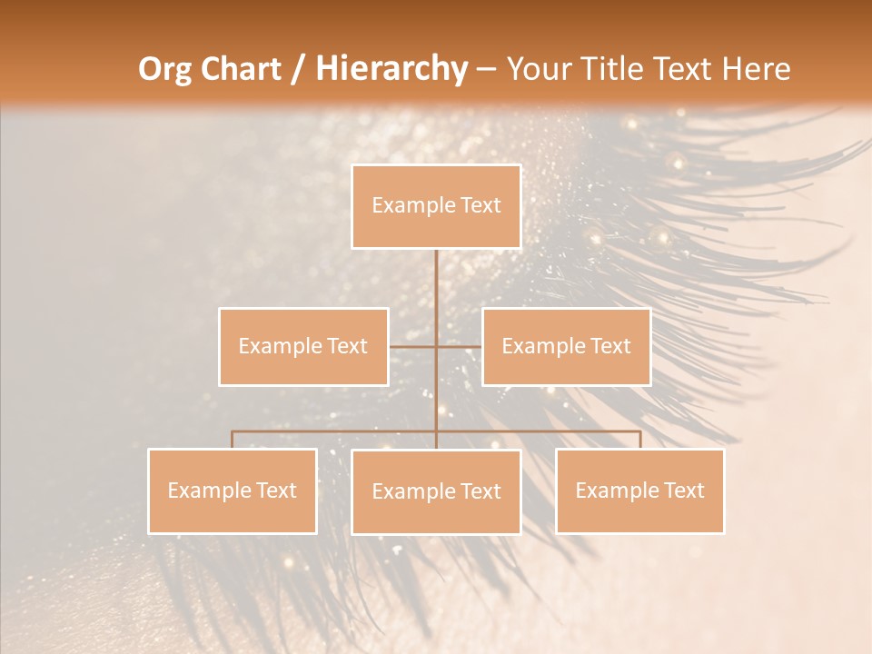 Eyebrow Eye Shadow Closed PowerPoint Template