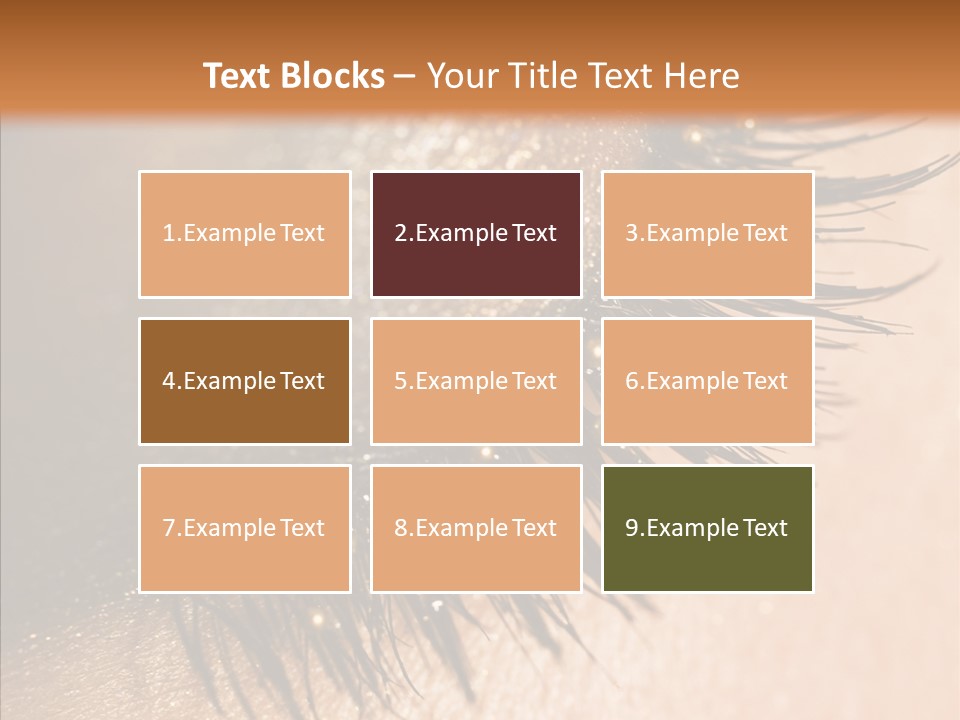 Eyebrow Eye Shadow Closed PowerPoint Template