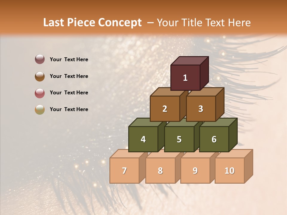 Eyebrow Eye Shadow Closed PowerPoint Template