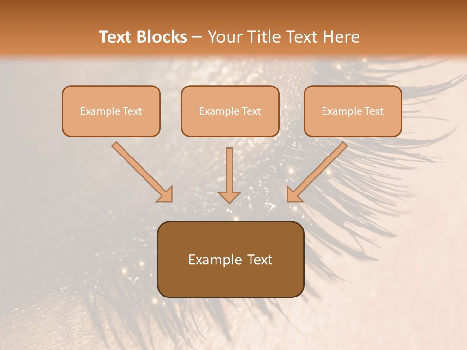 Eyebrow Eye Shadow Closed PowerPoint Template