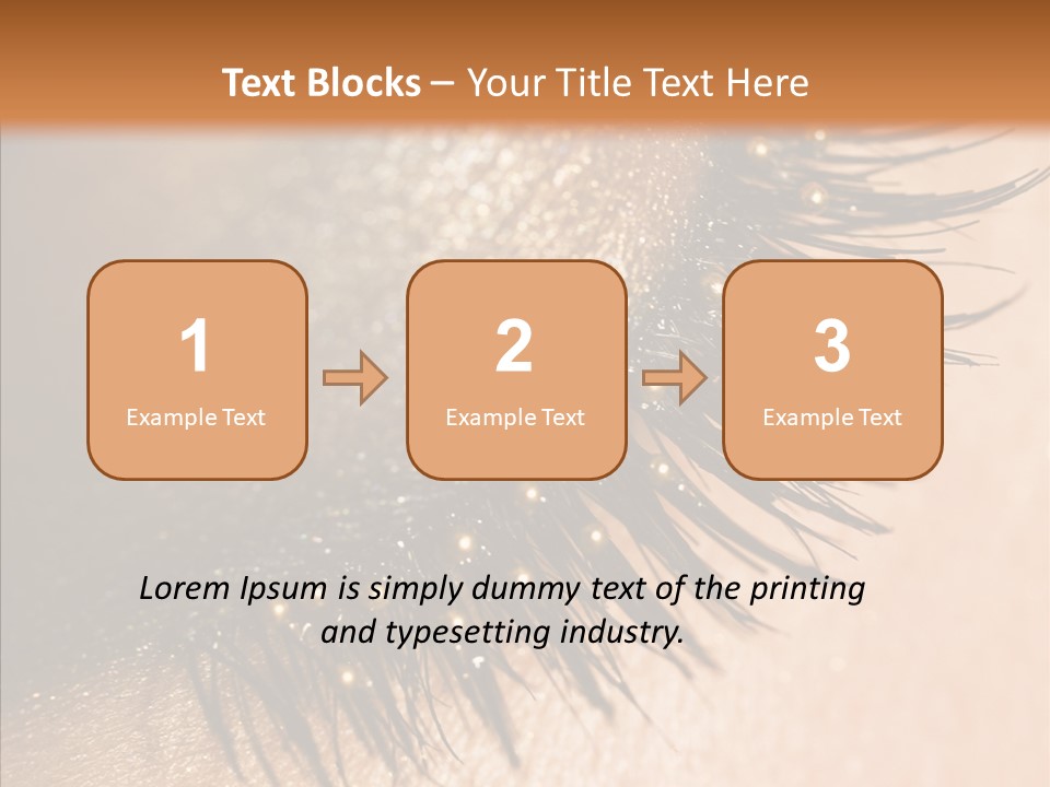 Eyebrow Eye Shadow Closed PowerPoint Template