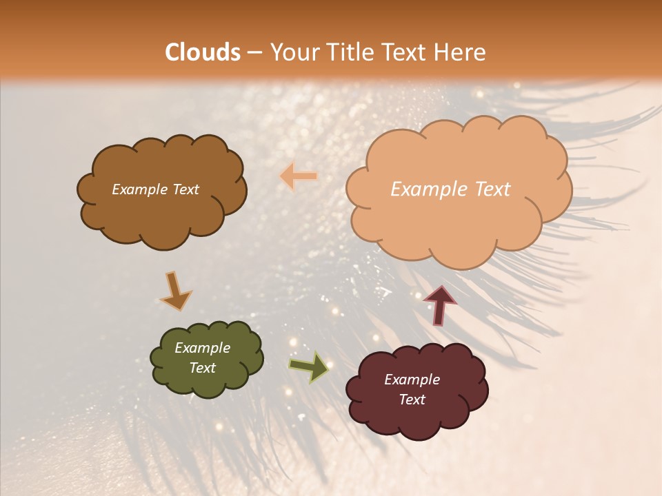 Eyebrow Eye Shadow Closed PowerPoint Template