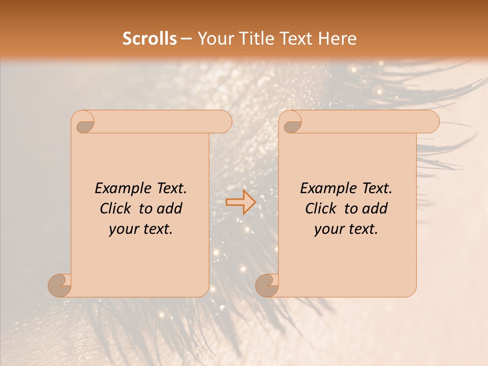 Eyebrow Eye Shadow Closed PowerPoint Template
