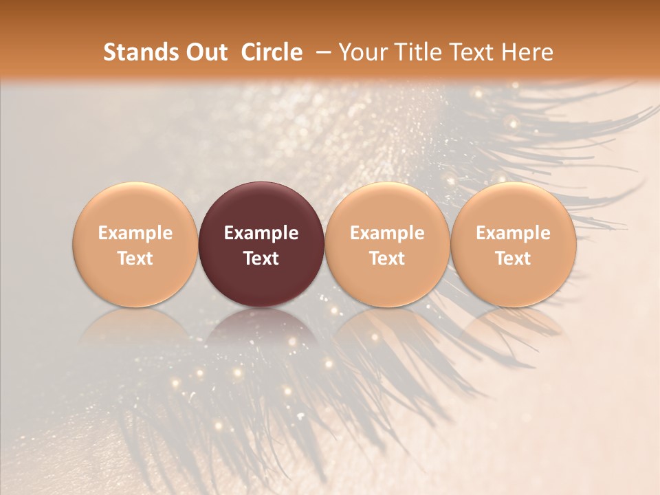 Eyebrow Eye Shadow Closed PowerPoint Template